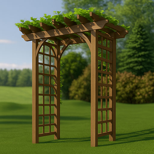 greenery atop